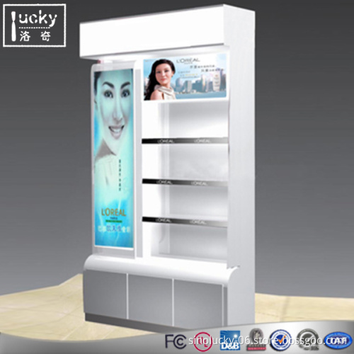 Custom acrylic plexiglass display cabinetand showcase for cosmetic display stand